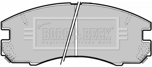 BORG & BECK Комплект тормозных колодок, дисковый тормоз BBP1375